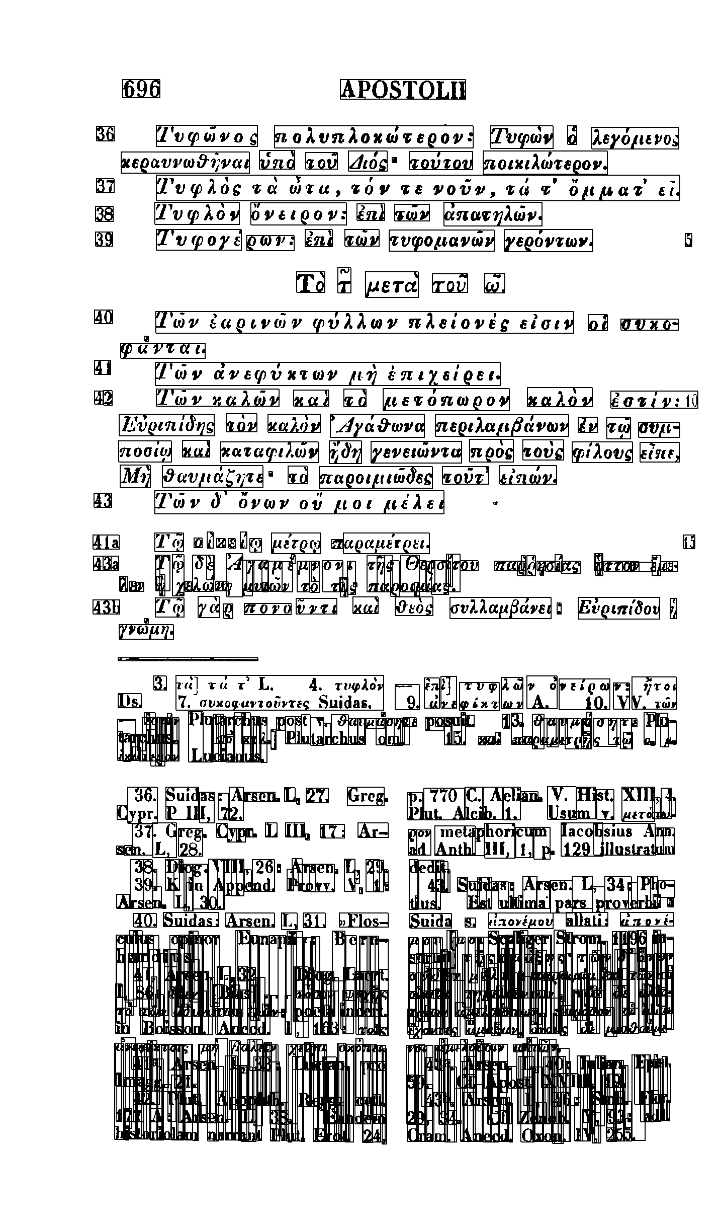 Ocr Results For Leutsch Ernst Von 1851 Corpus Paroemiographorum Graecorum Diogenianus Gregorius Cyprius Macarius Aesopus Apostolius Et Arsenius Mantissa Proverbiorum